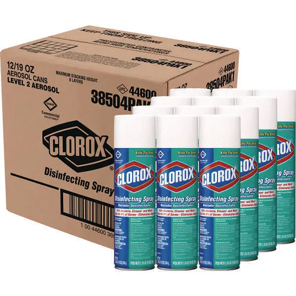 CLOROX Disinfecting Spray Fresh 19 Oz Aerosol Spray Clear - pack of 12 38504CT