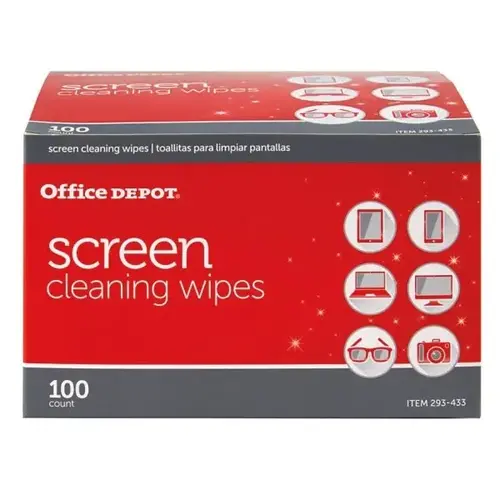 Sealed Wrapper Screen Cleaning Wipes - pack of 100 Sealed Wrapper Screen Cleaning Wipes - pack of 100