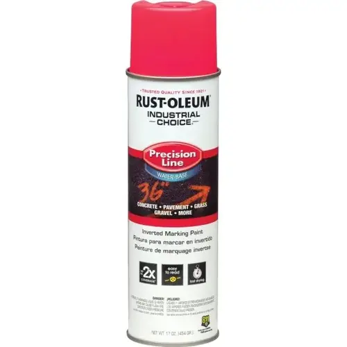 Inverted Marking Paint - Fluorescent Pink, Water, 17 Oz - pack of 12 Inverted Marking Paint - Fluorescent Pink, Water, 17 Oz - pack of 12