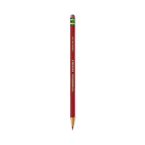 Erasable Color Pencil 2.6mm 2b Carmine Red Lead/Barrel - pack of 12 Erasable Color Pencil 2.6mm 2b Carmine Red Lead/Barrel - pack of 12