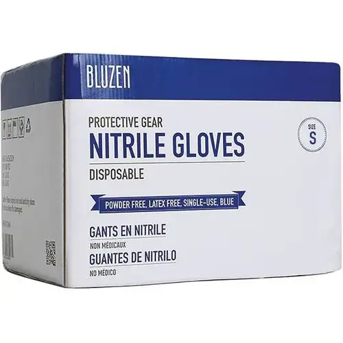 Small Blue 4 Mil. Industrial Nitrile Gloves - pack of 1000 Small Blue 4 Mil. Industrial Nitrile Gloves - pack of 1000