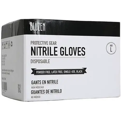 Large Black 4 Mil. Industrial Nitrile Gloves - pack of 1000 Large Black 4 Mil. Industrial Nitrile Gloves - pack of 1000