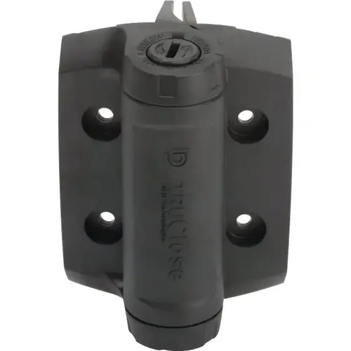 Truclose Heavy-Duty Self-Closing Gate Hinge Black - pack of 2