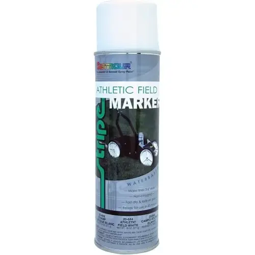 20 Oz Athletic Field Stripe Marking Spray, White, Water Base - pack of 12 20 Oz Athletic Field Stripe Marking Spray, White, Water Base - pack of 12