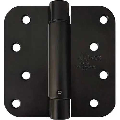 4 In. X 4 In. Steel Hinge 5/8 In. Radius (Matte Black) - pack of 2 4 In. X 4 In. Steel Hinge 5/8 In. Radius (Matte Black) - pack of 2