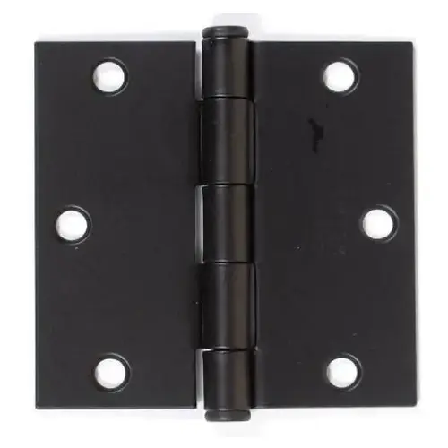 3.5"X3.5" Matte Black Residential Steel Hinge - pack of 2 3.5"X3.5" Matte Black Residential Steel Hinge - pack of 2