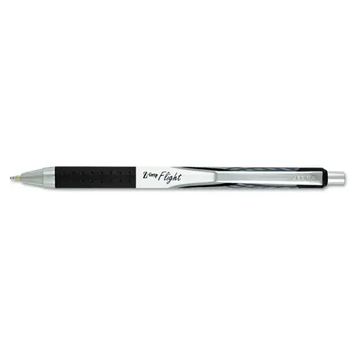 Z-Grip Flight Retractable Bold 1.2 Mm Black Ink White Barrel - pack of 12 Z-Grip Flight Retractable Bold 1.2 Mm Black Ink White Barrel - pack of 12