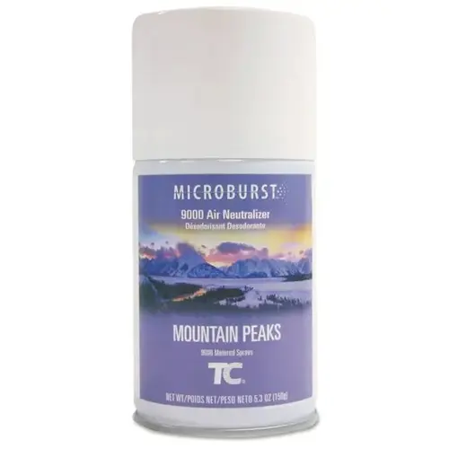 Tc Microburst 9000 Air Freshener Refill, Mountain Peaks, 5.3 Oz Aerosol Spray - pack of 4 Tc Microburst 9000 Air Freshener Refill, Mountain Peaks, 5.3 Oz Aerosol Spray - pack of 4