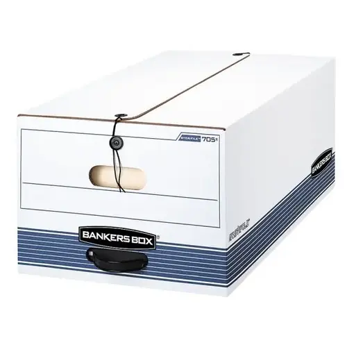 Stor/File White/Blue Legal Storage Box - pack of 12 Stor/File White/Blue Legal Storage Box - pack of 12
