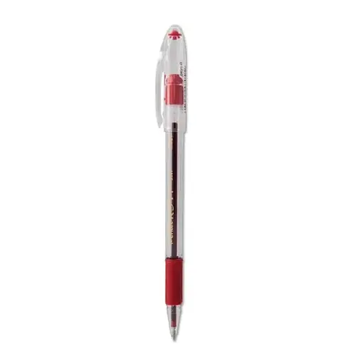 R.s.v.p. Pen Stick Medium 1 Mm Red Ink Clear/Red Barrel - pack of 12 R.s.v.p. Pen Stick Medium 1 Mm Red Ink Clear/Red Barrel - pack of 12