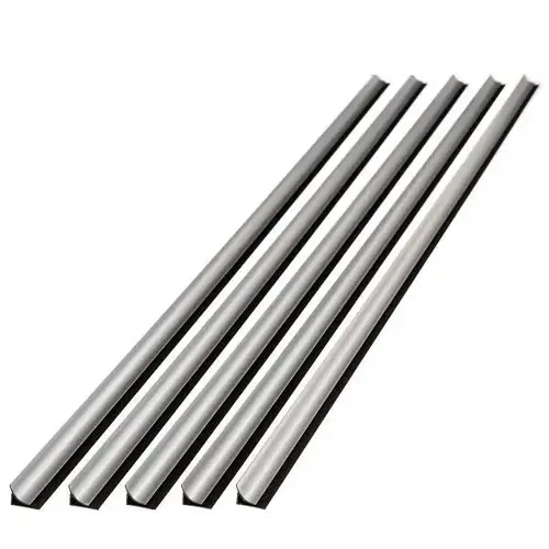 47" Vinyl Large Profile Inside Corner Trim, Brush Aluminum - pack of 5 47" Vinyl Large Profile Inside Corner Trim, Brush Aluminum - pack of 5