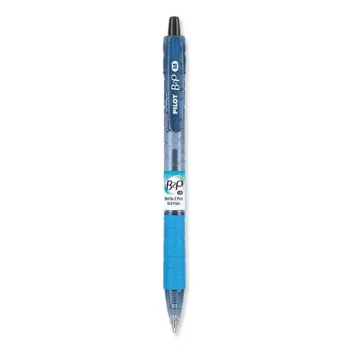 B2p Recycled Ballpoint 1 Mm Black Ink Translucent Blue Brl - pack of 12 B2p Recycled Ballpoint 1 Mm Black Ink Translucent Blue Brl - pack of 12