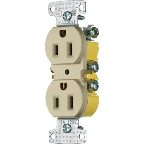 15 Amp 125 Volt Self-Grounding Residential Straight Blade Duplex Standard Outlet - pack of 10 15 Amp 125 Volt Self-Grounding Residential Straight Blade Duplex Standard Outlet - pack of 10