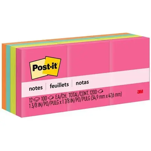 Notes - Poptimistic Color Collection, 1.5"X2", 100 Sheets - pack of 12 Notes - Poptimistic Color Collection, 1.5"X2", 100 Sheets - pack of 12