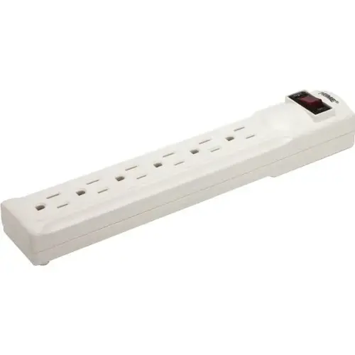 6-Outlet Power Strip W/ 3 Ft Cord And Wall - pack of 2 6-Outlet Power Strip W/ 3 Ft Cord And Wall - pack of 2