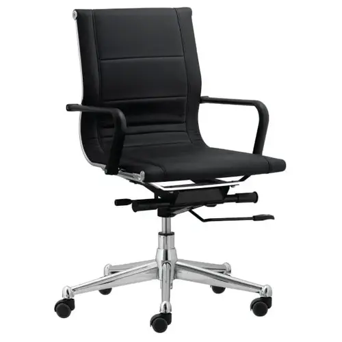Florence Endura Black Mid Task Chair W/soft Arms - pack of 4 Florence Endura Black Mid Task Chair W/soft Arms - pack of 4
