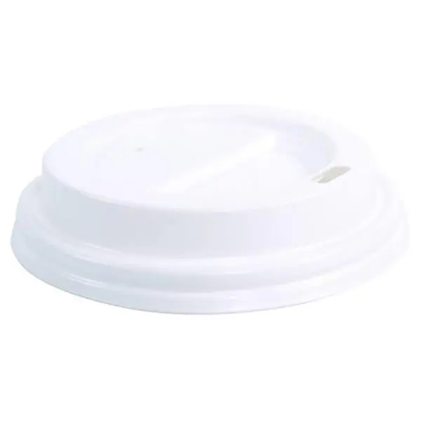 GENERIC PRIVATE BRAND Polystyrene Flat Lid White 10 Oz - pack of 1000 HDS-LID100012