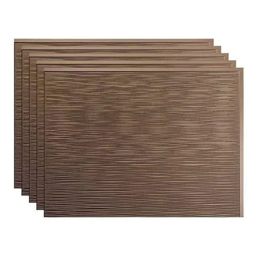 18x24 Ripple Backsplash Panel, Argent Bronze - pack of 5 18x24 Ripple Backsplash Panel, Argent Bronze - pack of 5
