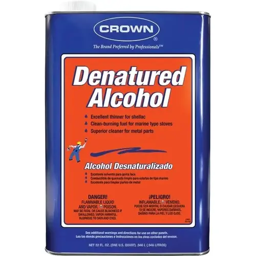 Cr.da.m.64 Qt Denatured Alcohol - pack of 6 Cr.da.m.64 Qt Denatured Alcohol - pack of 6