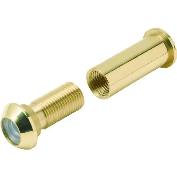 GENERIC PRIVATE BRAND 160 Degree Plastic Lens Door Viewer Brass - pack of 2 874050