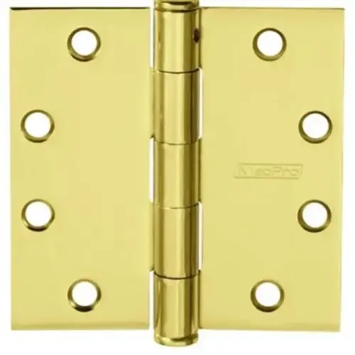 Mpb79 Macpro Hinge 5 Knuckle Standard Weight 4.5x4.5 Us3 Bright Brass - pack of 3 Mpb79 Macpro Hinge 5 Knuckle Standard Weight 4.5x4.5 Us3 Bright Brass - pack of 3