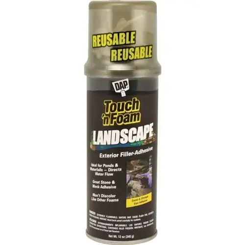 12 Oz Touch'N Foam Landscape Exterior Filler Adhesive (Black) (12-Count) - pack of 144 12 Oz Touch'N Foam Landscape Exterior Filler Adhesive (Black) (12-Count) - pack of 144