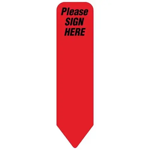 Uniarrow Orig Please Sign Here Red - pack of 150 Uniarrow Orig Please Sign Here Red - pack of 150
