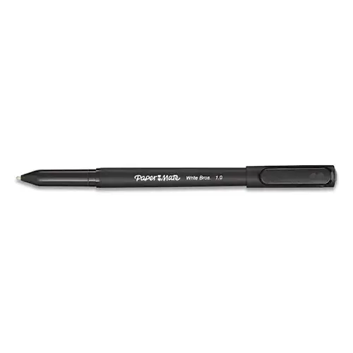 Write Bros. Ballpoint Pen 1 Mm Black Ink Black Brl - pack of 12 Write Bros. Ballpoint Pen 1 Mm Black Ink Black Brl - pack of 12