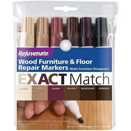 Wood Furniture And Floor Repair Markers - pack of 6 Wood Furniture And Floor Repair Markers - pack of 6