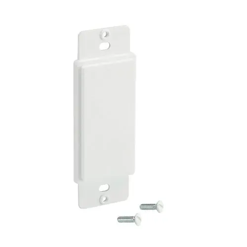 1-Gang Blank Plastic Wall Plate Insert, Textured/Paintable Finish, White 1-Gang Blank Plastic Wall Plate Insert, Textured/Paintable Finish, White
