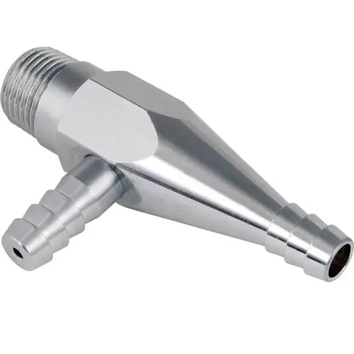 Aspirator Pump Serrtd Outlet W/Vac Inlet, 4 Serrations, Chck Vlv Chrome Aspirator Pump Serrtd Outlet W/Vac Inlet, 4 Serrations, Chck Vlv Chrome