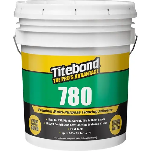 780 Premium Multi-Purpose Adhesive, 4 Gallon Pail 780 Premium Multi-Purpose Adhesive, 4 Gallon Pail