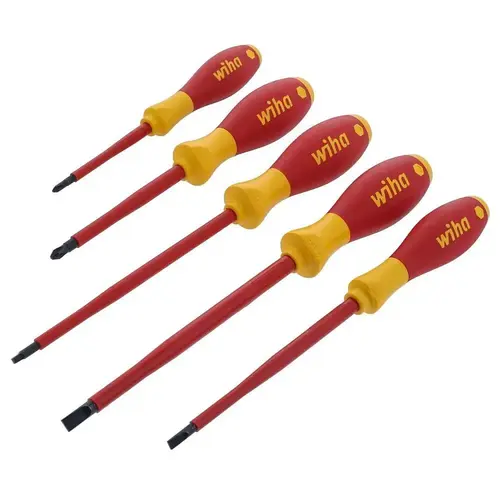 Insulated Softfinish Slotted/Phillips/Square Screwdriver Set Insulated Softfinish Slotted/Phillips/Square Screwdriver Set