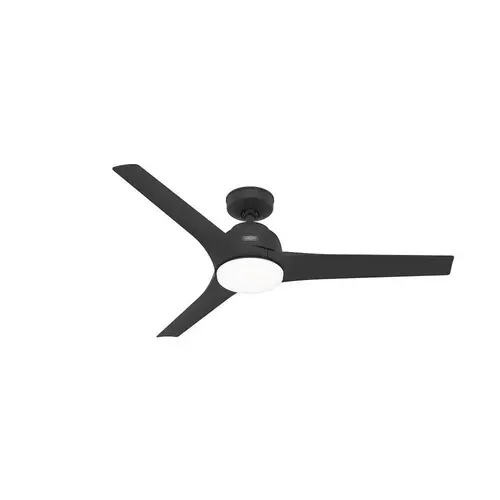 52" Gallegos Ceiling Fan With LED Light, Damp Rated, Matte Black 52" Gallegos Ceiling Fan With LED Light, Damp Rated, Matte Black