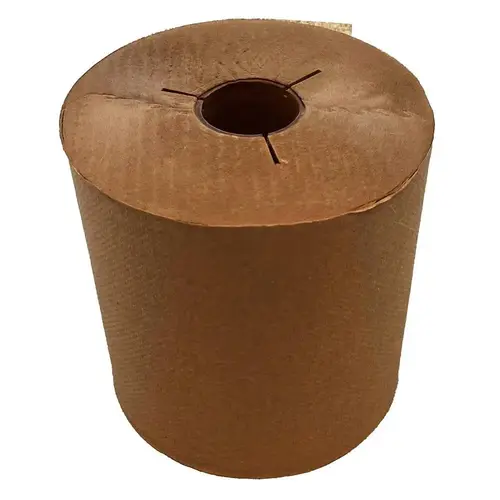 Hard Wound Paper Roll Towel Recycled 800 Feet Per Roll Brown Hard Wound Paper Roll Towel Recycled 800 Feet Per Roll Brown