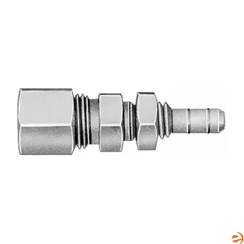 1/4 in. Barbed x 1/4 in. Bulkhead Compression 1/4 in. Barbed x 1/4 in. Bulkhead Compression