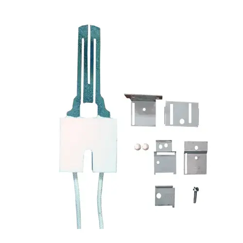 Universal flat silicon carbide igniter kit. Includes brackets and hardware to replace hundreds of OEM furnace and boiler igniters Universal flat silicon carbide igniter kit. Includes brackets and hardware to replace hundreds of OEM furnace and boiler igniters