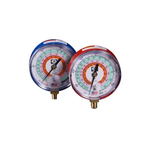 3-1/8 Inch Red High Side Illuminated Gauge 3-1/8 Inch Red High Side Illuminated Gauge