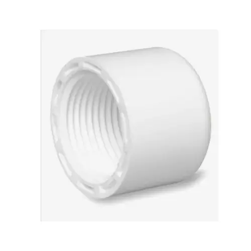 1 In. FPT Threaded Sch 40 PVC Cap 1 In. FPT Threaded Sch 40 PVC Cap