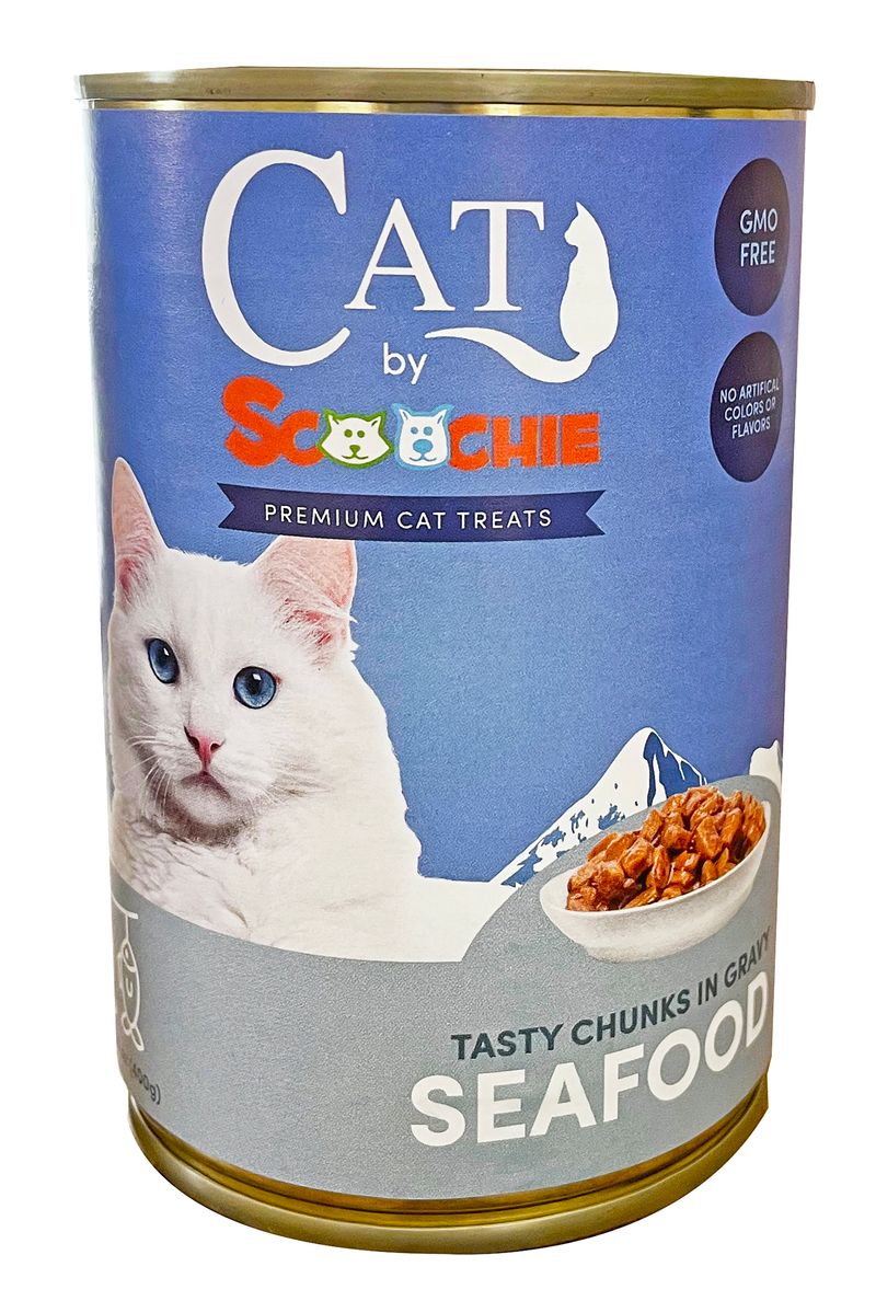 Cat by Scoochie 956 Cat by Scoochie Seafood Flavor Chunky Cat Food