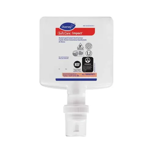 Soft Care Hand Sanitizer Gel 1.2 L Clear Instant Kosher For IntelliCare - pack of 6 Soft Care Hand Sanitizer Gel 1.2 L Clear Instant Kosher For IntelliCare - pack of 6