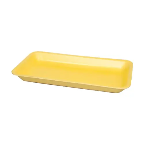 15P Meat Tray 14.75X8X1.45 IN Polystyrene Foam Yellow - pack of 200 15P Meat Tray 14.75X8X1.45 IN Polystyrene Foam Yellow - pack of 200