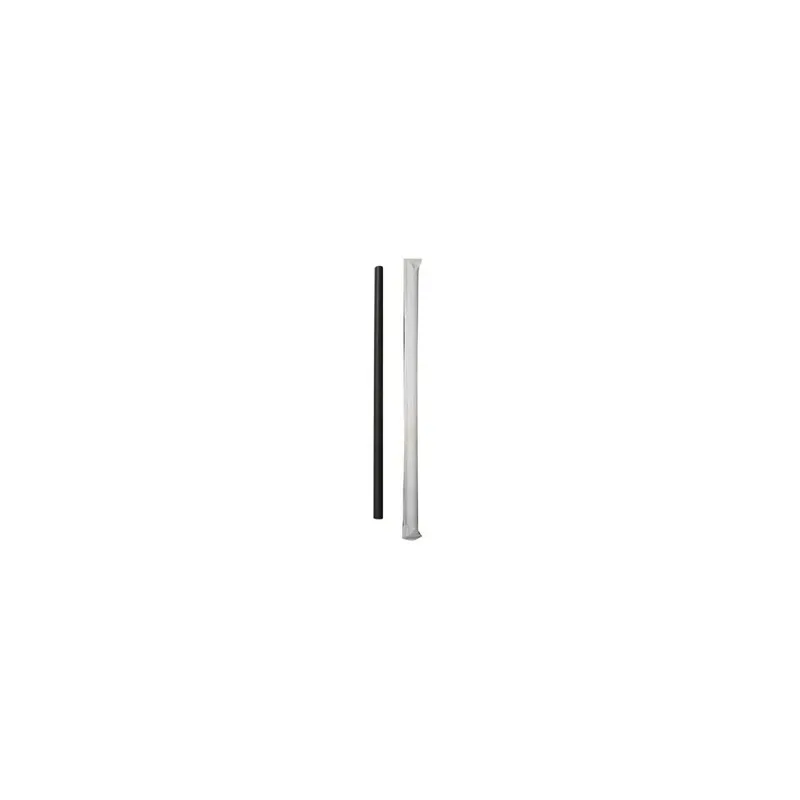 Diamond Straw, Inc. 2785WL. Giant Straw 8.5 IN Black Wrapped - pack of 2000