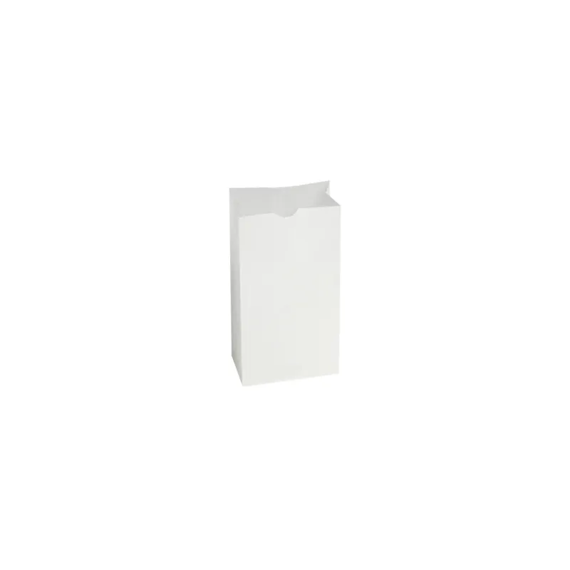 BAGCRAFT 300296 Bagcraft Dubl Wax Bakery Bag 11X6X3.62 IN Wax Coated Paper 6# White With Self-Opening (SOS) Closure - pack of 1000
