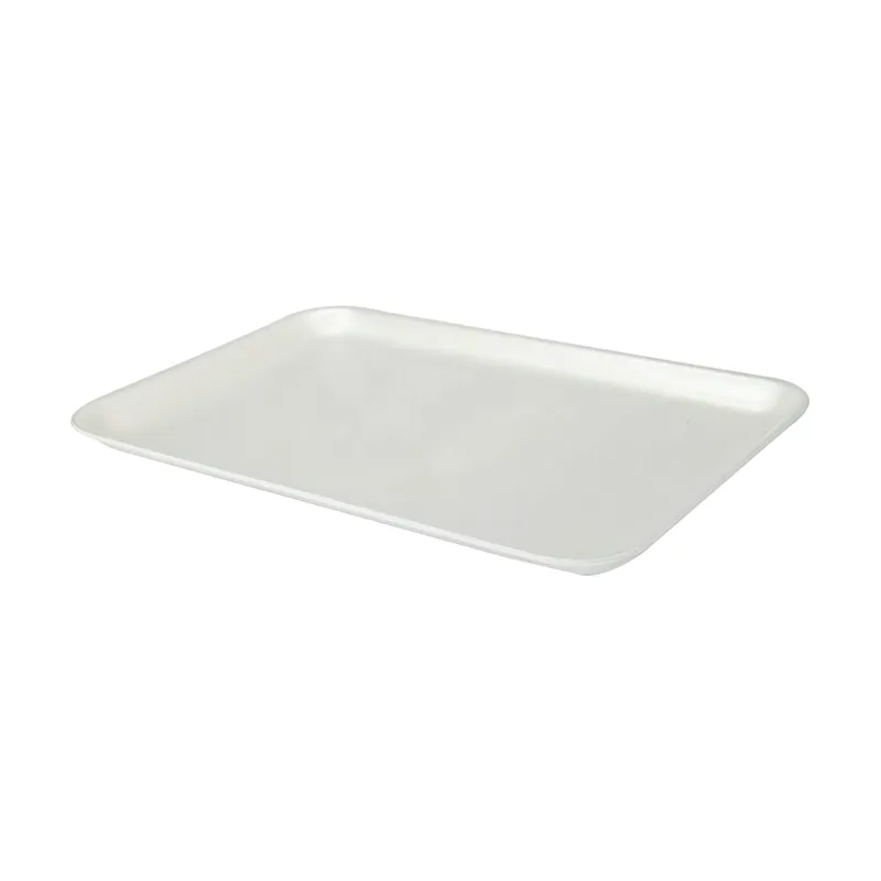 Termopac Industrial 900767 10X14 Meat Tray 10X14X0.75 IN 1 Compartment Polystyrene Foam White Rectangle - pack of 100