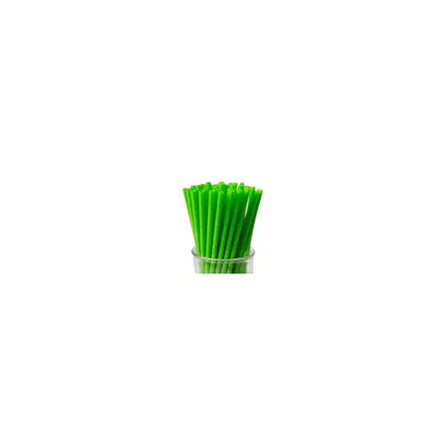 Vio Jumbo Straw 0.219X7.75 IN Plastic Green Paper Wrapped - pack of 9000 Vio Jumbo Straw 0.219X7.75 IN Plastic Green Paper Wrapped - pack of 9000