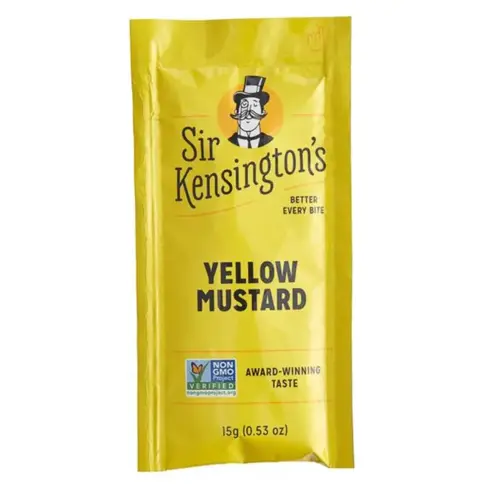 Sir Kensington Yellow Mustard 15 Gram Packets - pack of 600 Sir Kensington Yellow Mustard 15 Gram Packets - pack of 600