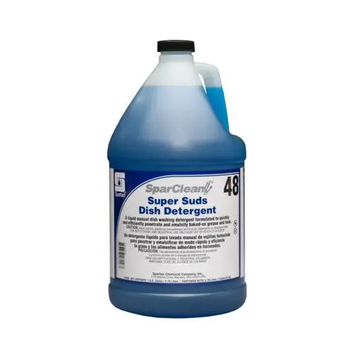SparClean Super Suds 48 Clean Scent Manual Dish Detergent 1 GAL Neutral Liquid Blue - pack of 4 SparClean Super Suds 48 Clean Scent Manual Dish Detergent 1 GAL Neutral Liquid Blue - pack of 4