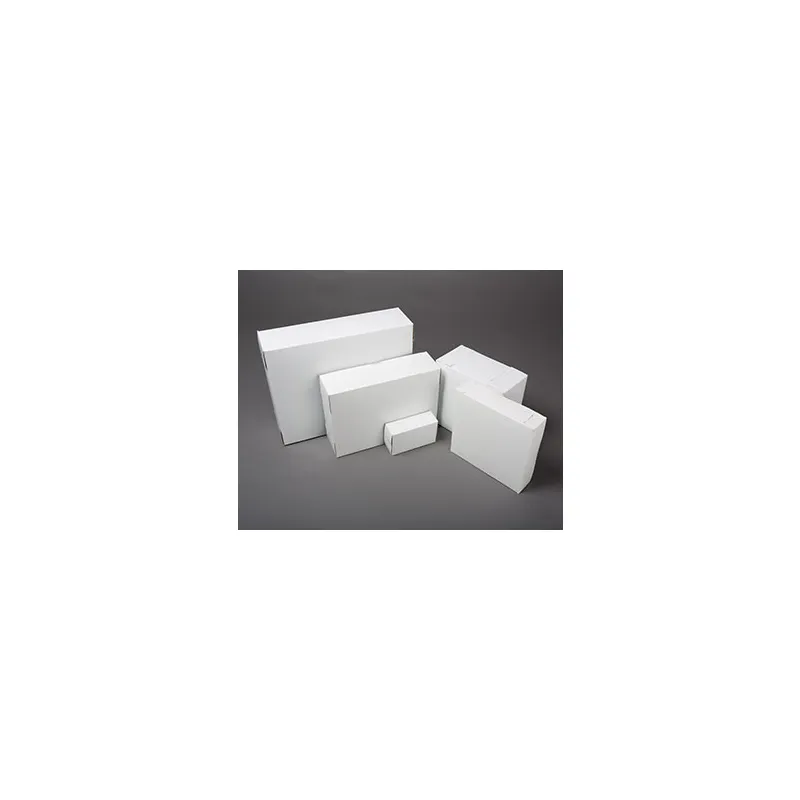 Quality Carton & Converting 6192 Easy Lock Cake Box 19X14X5 IN SUS Paperboard CRB White Rectangle Lock Corner 1-Piece - pack of 50