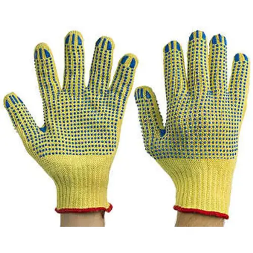 General Purpose Gloves Universal Yellow Cut Resistant Rubber Latex 2-Sided Knit Wrist General Purpose Gloves Universal Yellow Cut Resistant Rubber Latex 2-Sided Knit Wrist
